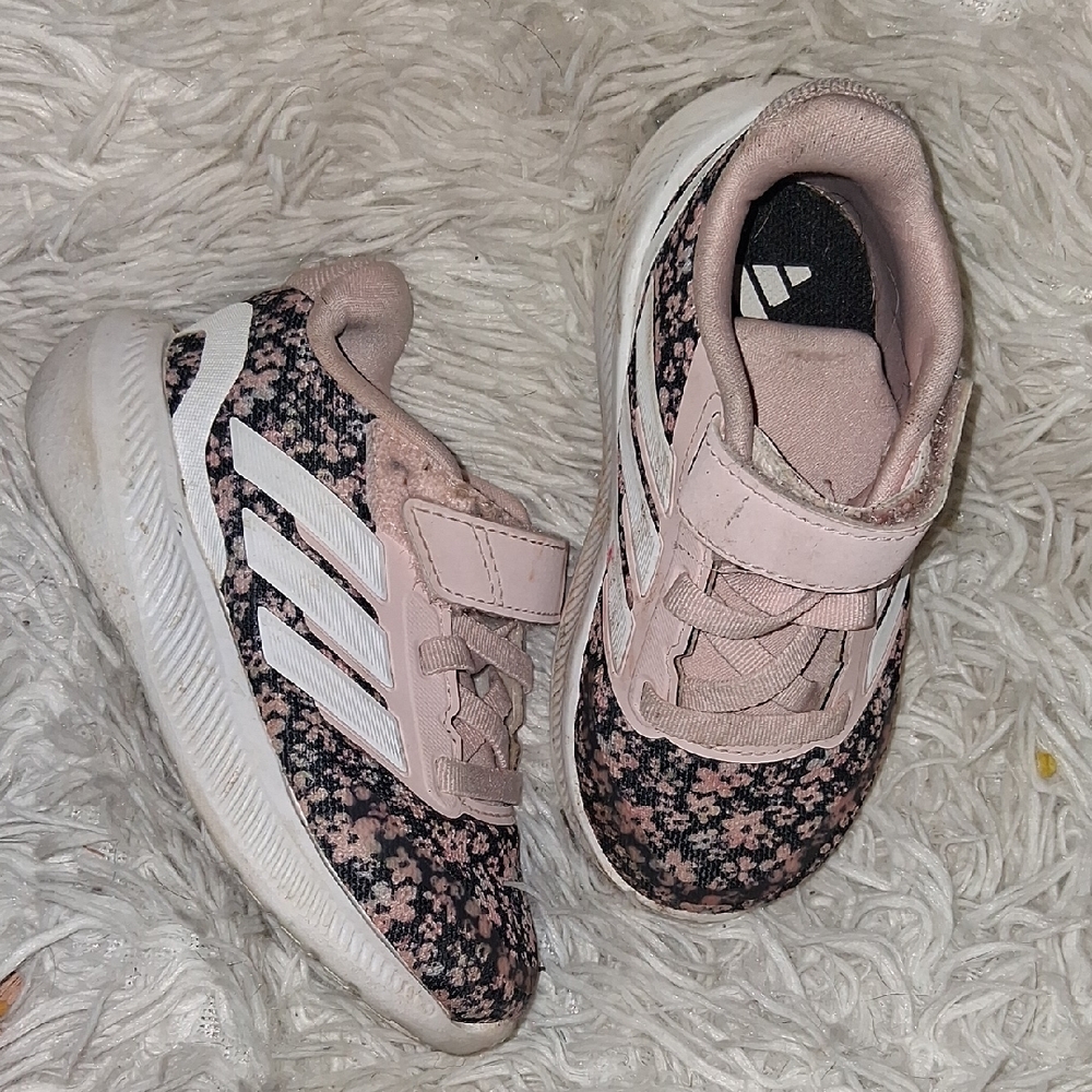 Adidas Floral - Infant Size 6K Pink - Low - Hook & Loop Shoes - IH7949